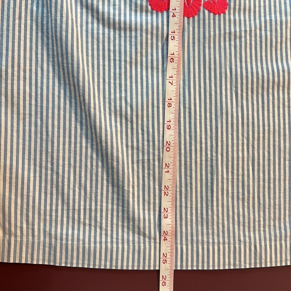 Vineyard Vines Striped Embroidered Blouseπ - Picture 7 of 15